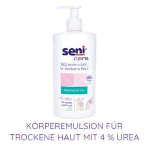 Körperemulsion für trockene Haut mit 4 % Urea