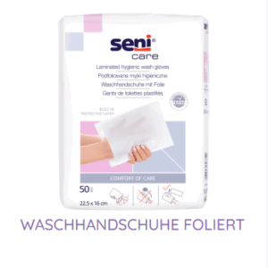 Waschhandschuhe foliert